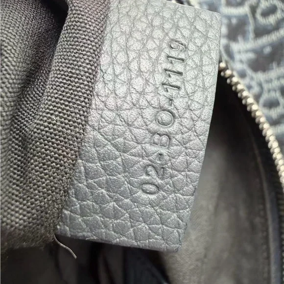 Dior Black and Gray Patterned Belt Bag - Picture 9 of 11